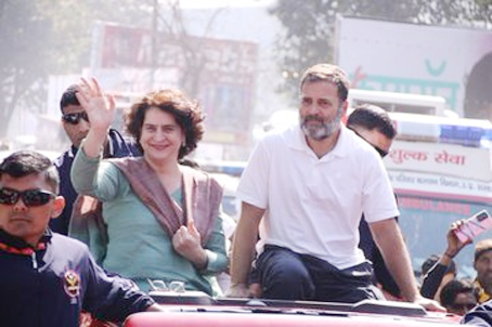 मुरादाबाद से शुरू हुई राहुल गांधी की न्याय यात्रा, प्रियंका गांधी भी हुईं शामिल
