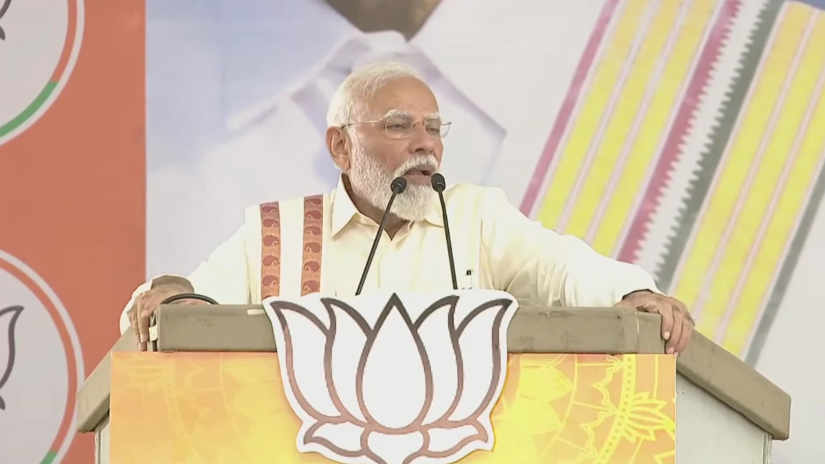 PM Modi In Vallore Rally:पूरा तमिलनाडु कह रहा है ‘एक बार फिर मोदी सरकार’,वेल्लोर में बोले पीएम मोदी